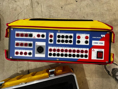 OMICRON CMC 356 Protection Relay Tester + Calibration Cert & Full Cable Set