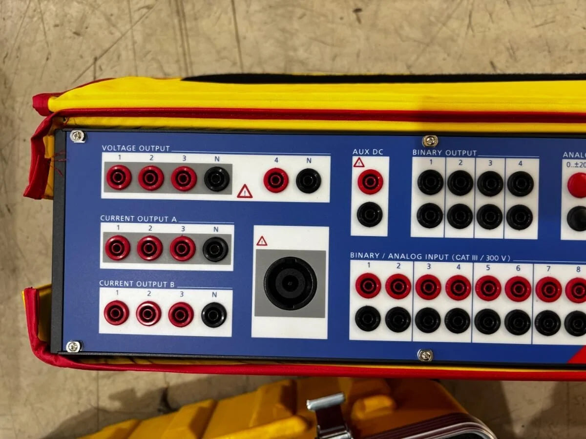 OMICRON CMC 356 Protection Relay Tester + Calibration Cert & Full Cable Set