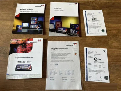 OMlCRON CMC 256 plus Relay Test Set & Substation Calibrator - Complete Kit with Manuals & Cables