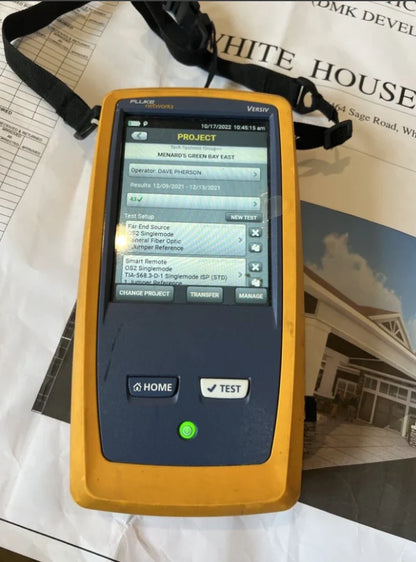 Fluke Networks DSX-8000 Versiv2 DSX Cable Analyzer Cat6a Cat8 Versiv w/fiber mod